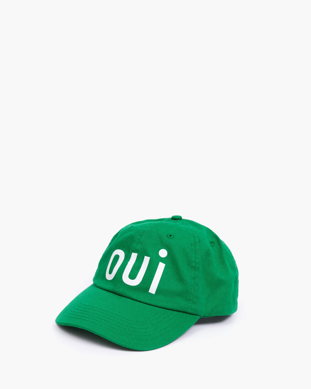 Clare V - Baseball Hat in Green w/ Oui