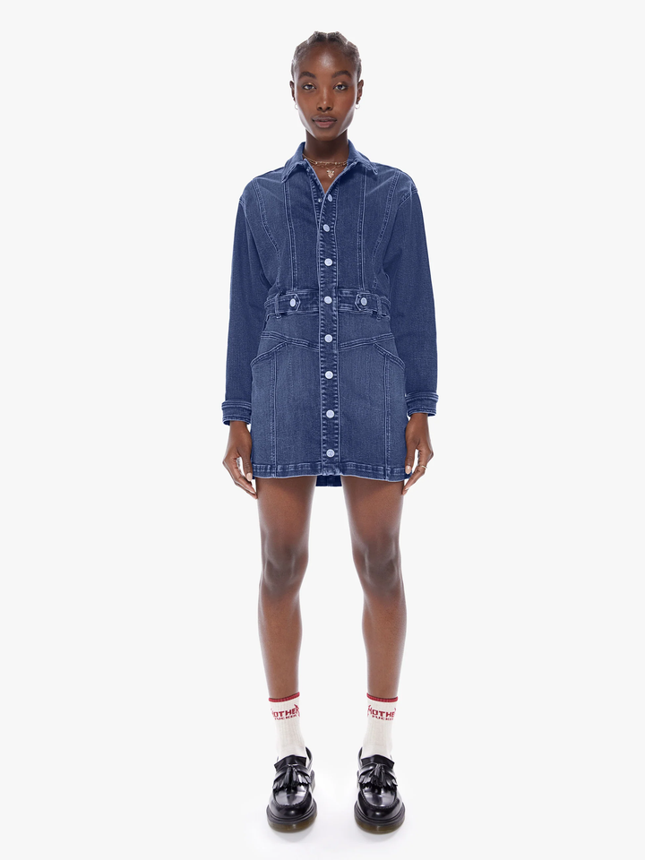 Mother - The Batwing Cinch Dress Waist in Beer Me Dress