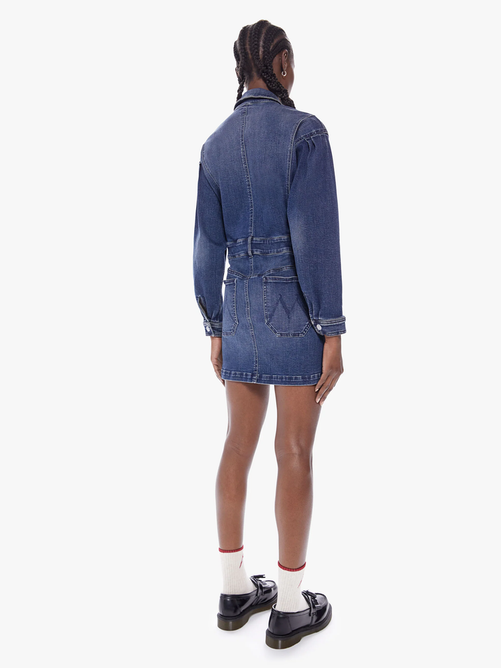 Mother - The Batwing Cinch Dress Waist in Beer Me Dress