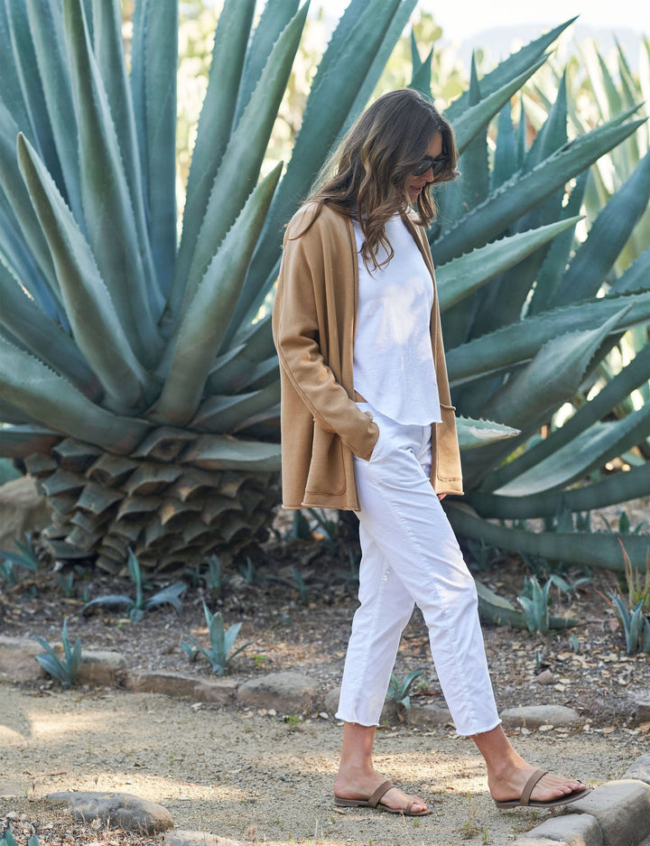 Frank & Eileen - Beach Cardigan in Camel Cardigans