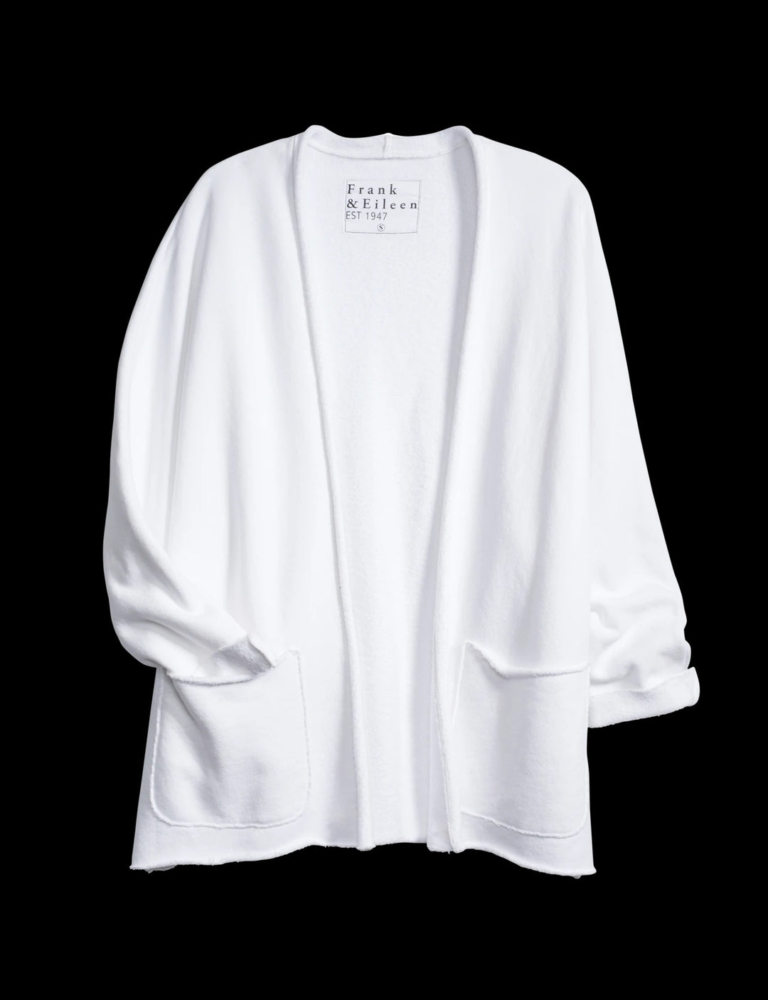 Frank & Eileen - Beach Cardigan in White