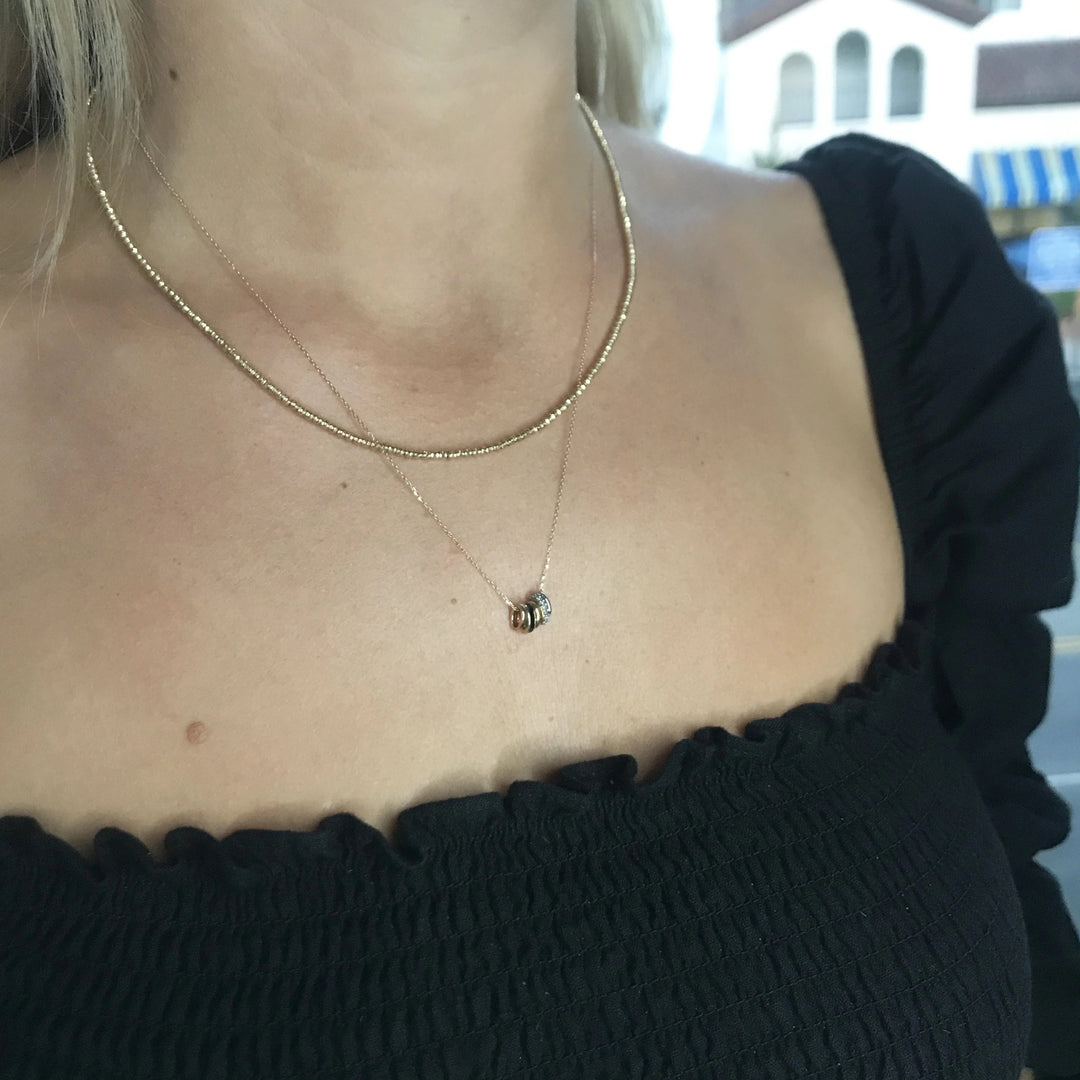Adina - Bead Party Get Together Necklace in Y14k