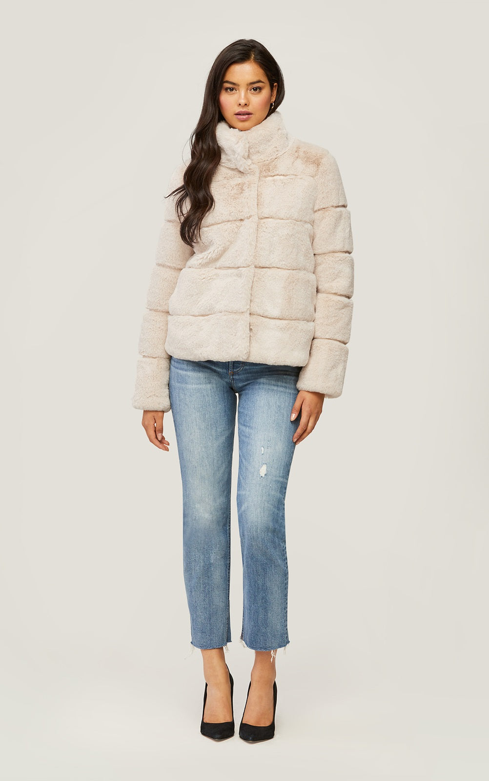 Soia & Kyo - Bea Faux Fur Coat in Sandstone