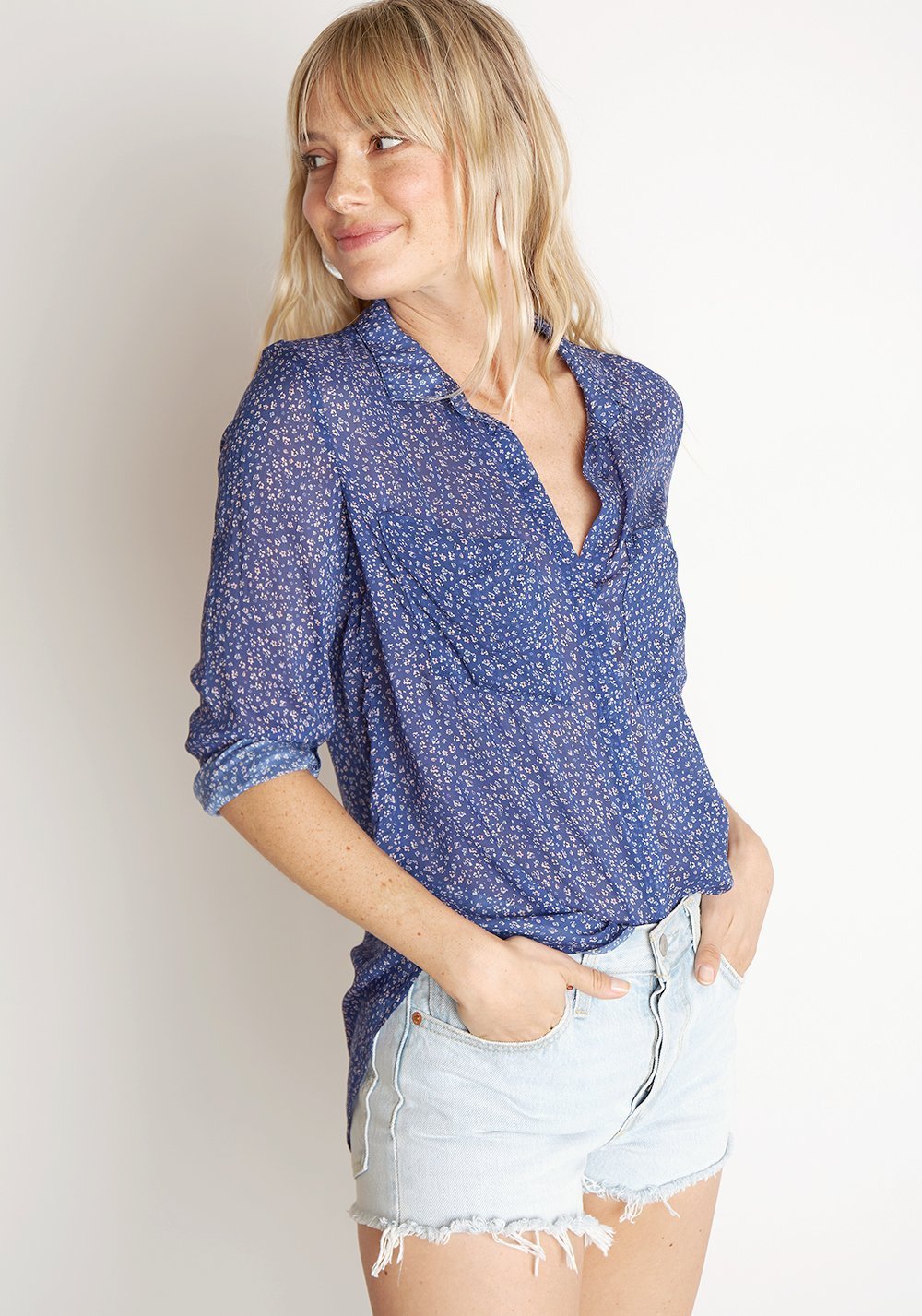 BELLA DAHL - Hipster Shirt in Navy