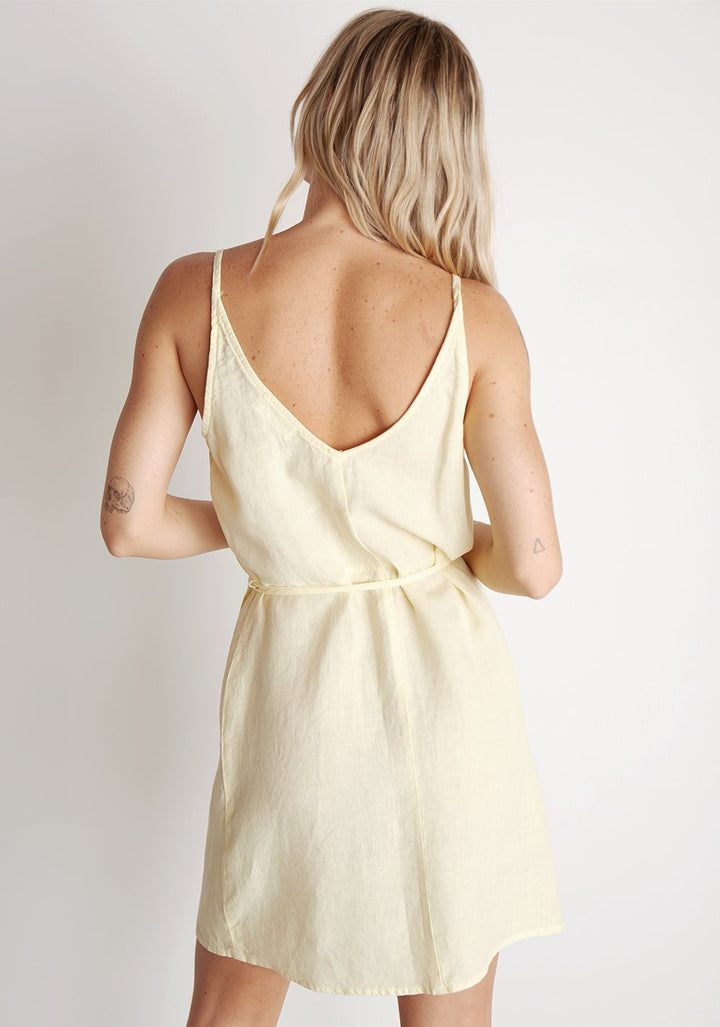 BELLA DAHL - V-Back Wrap Dress in Sunglow