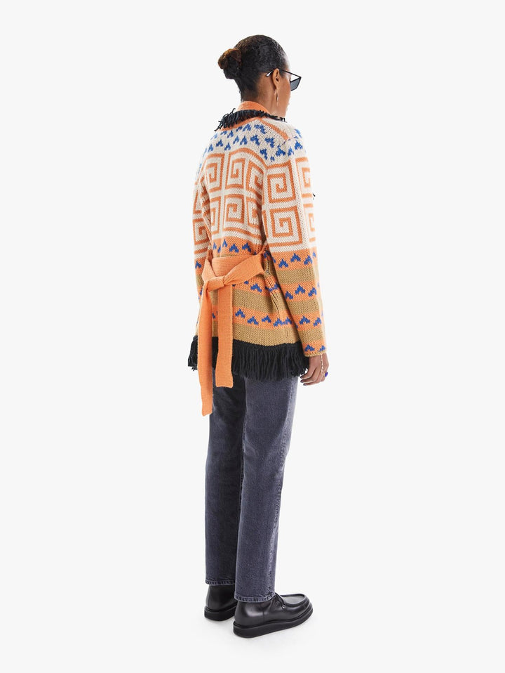 Mother - The Belted Short Cardigan in Runaway Child