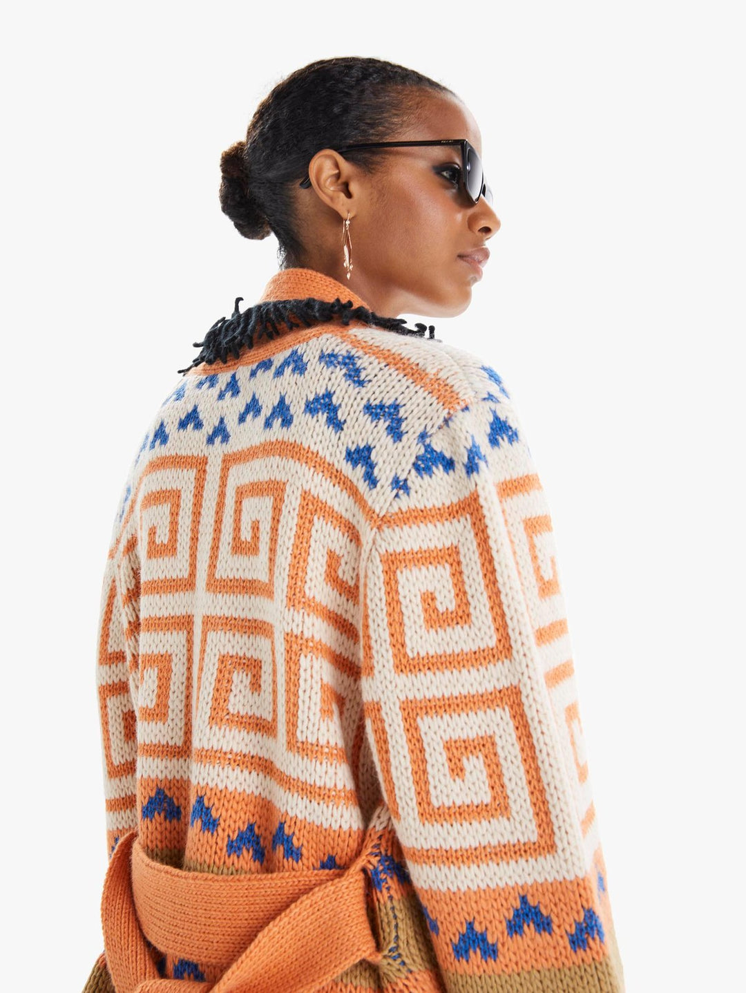 Mother - The Belted Short Cardigan in Runaway Child