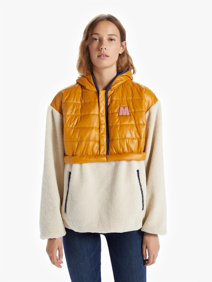 Mother - The Sher-Puff Zip Pullover in Inka Gold Beyond The Summi
