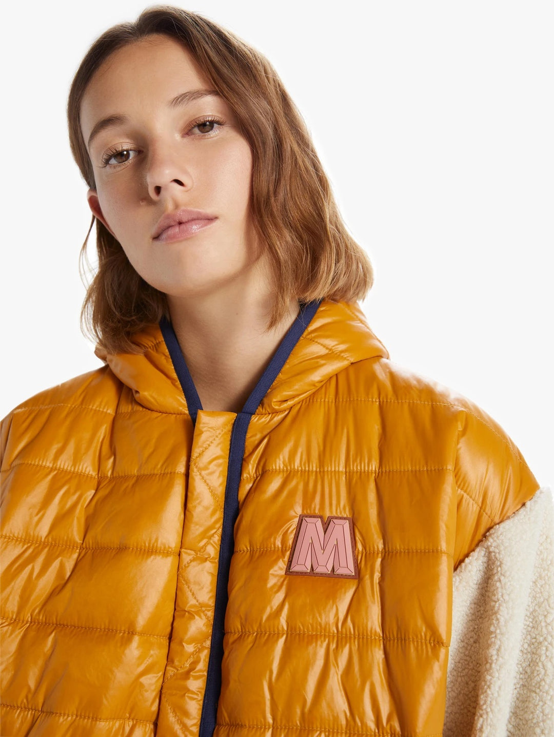 Mother - The Sher-Puff Zip Pullover in Inka Gold Beyond The Summi