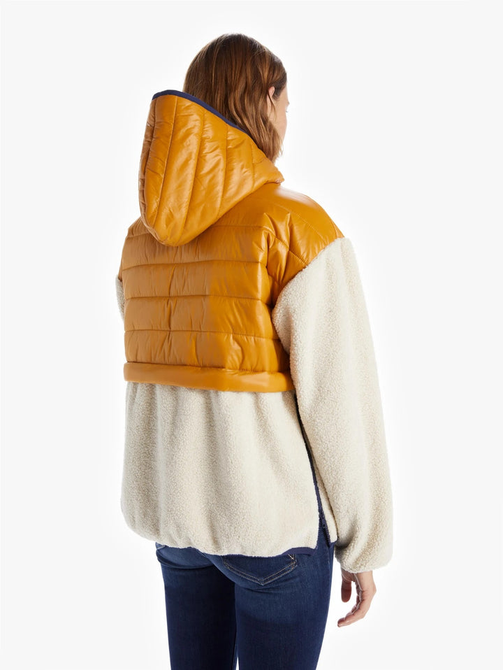 Mother - The Sher-Puff Zip Pullover in Inka Gold Beyond The Summi