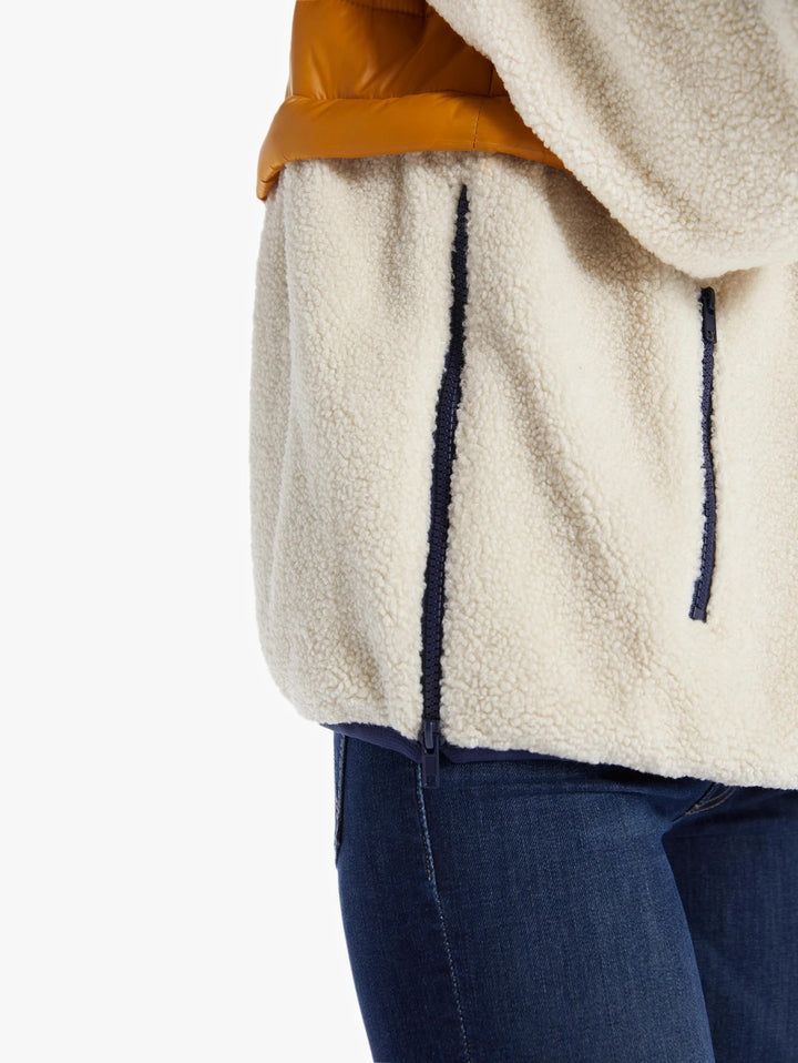 Mother - The Sher-Puff Zip Pullover in Inka Gold Beyond The Summi