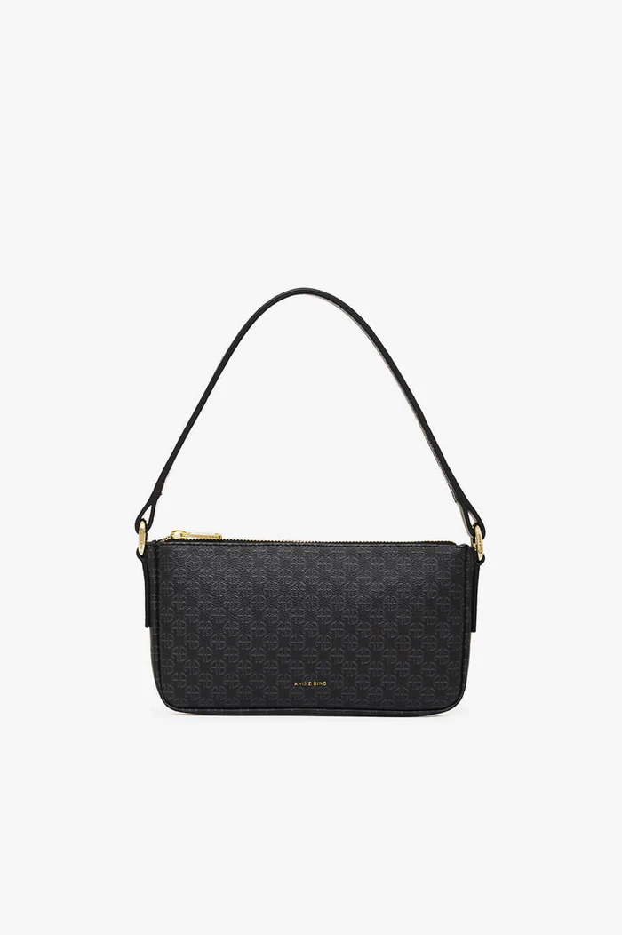 Anine Bing - Bianca Bag in Black Monogram