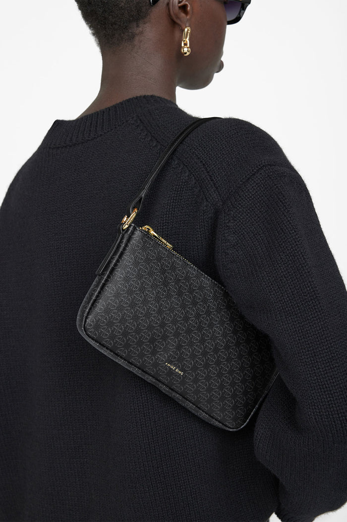 Anine Bing - Bianca Bag in Black Monogram