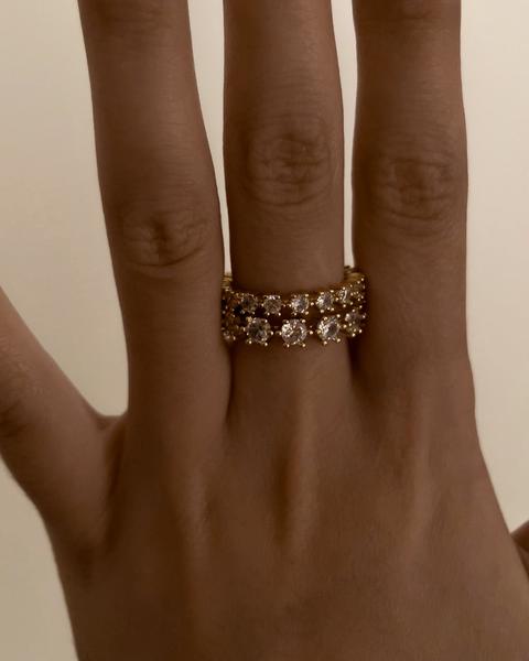 LUV AJ - Diamond Bijoux Ring Set in Gold
