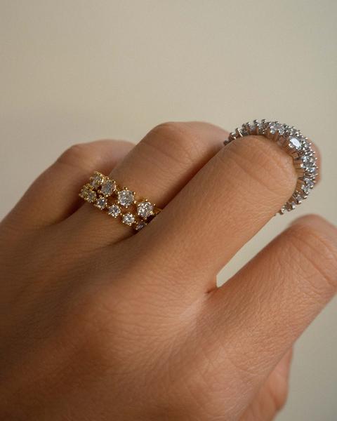 LUV AJ - Diamond Bijoux Ring Set in Gold