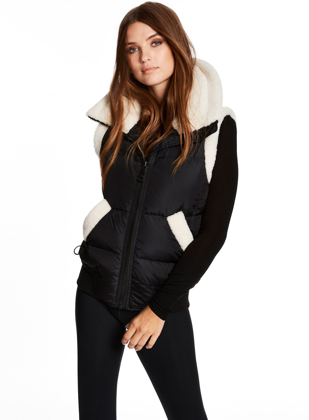 SAM - Billie Vest in Matte Black Jacket