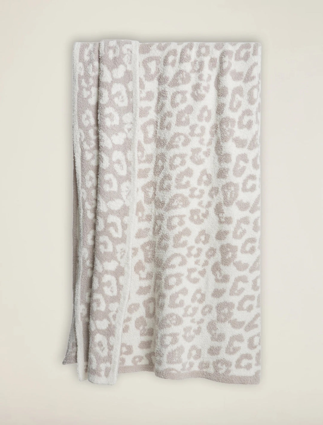 Barefoot Dreams - Cozychic Barefoot in the Wild Adult Throw in Cream/Stone Leopard