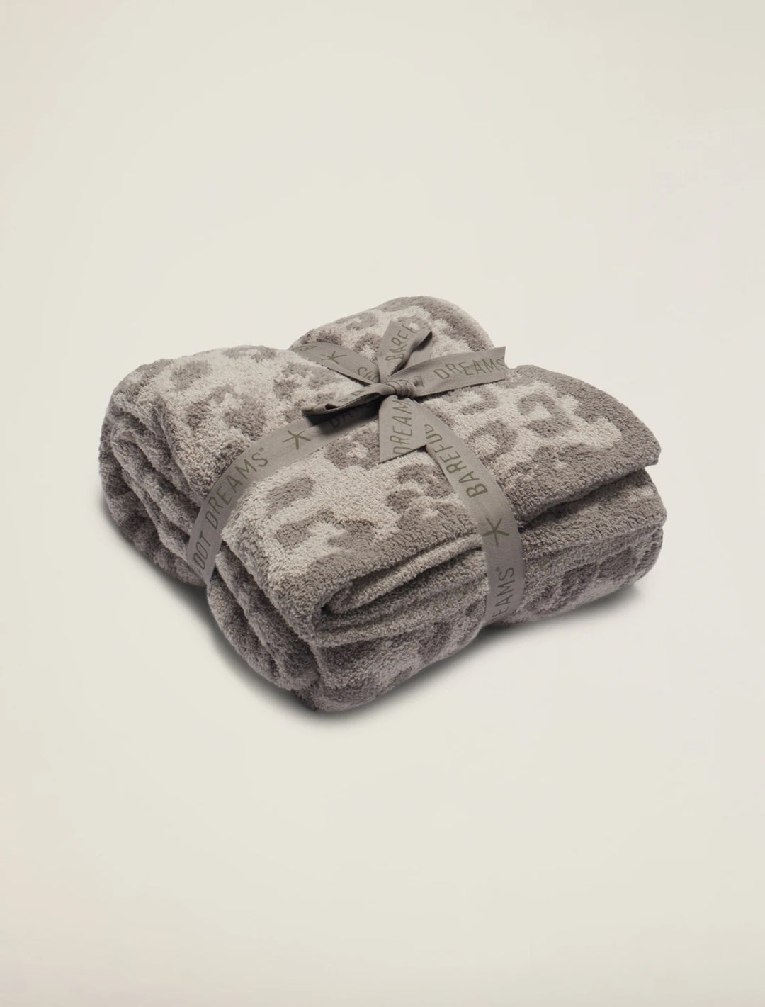 Barefoot Dreams - Cozychic Barefoot in the Wild Adult Throw in Linen/Warm Gray Leopard