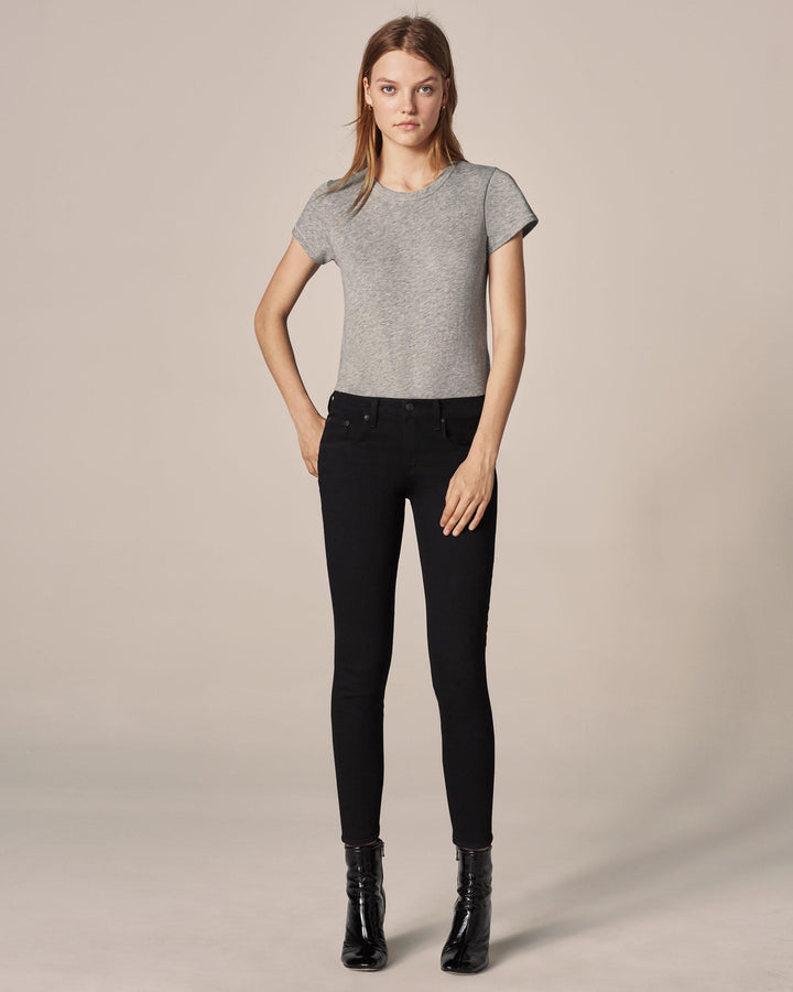Rag & Bone - High Rise Ankle Skinny in Black
