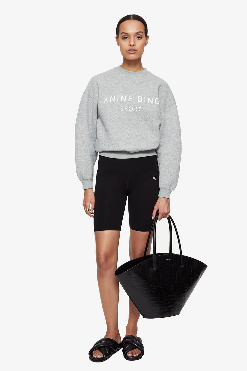Anine Bing - Blake Biker Short in Black