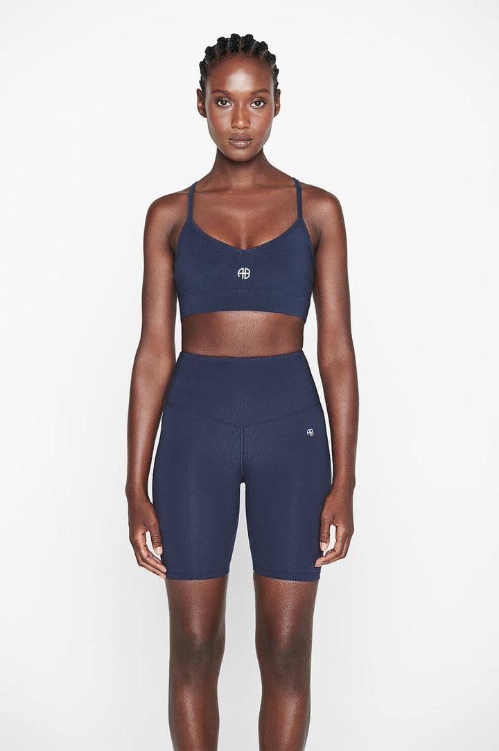 Anine Bing - Blake Biker Short in Pacific Blue