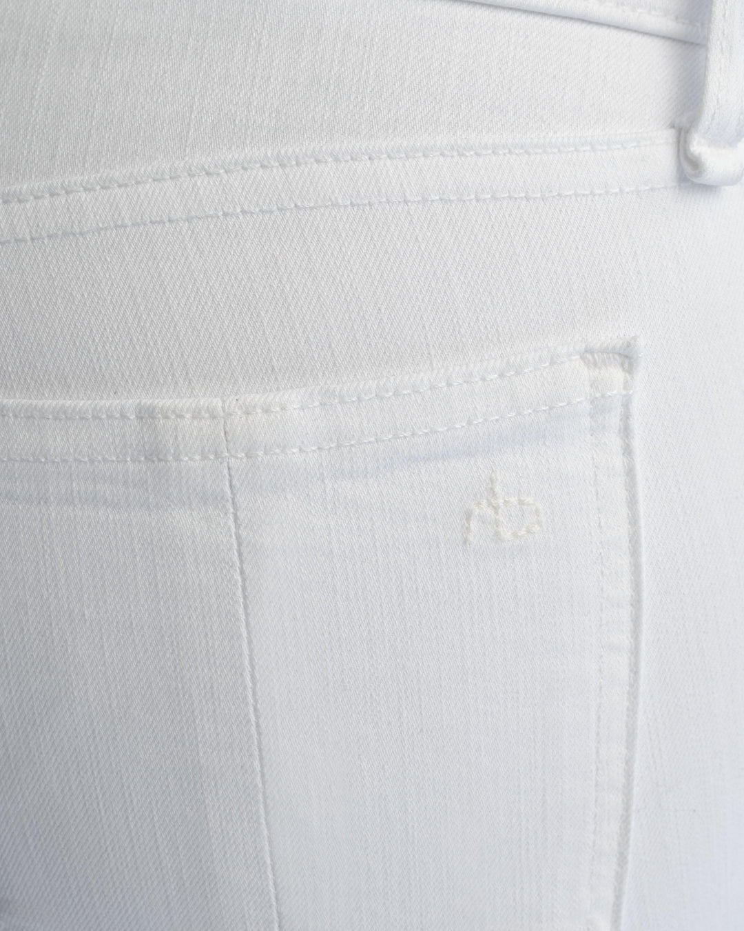 Rag & Bone - High Rise Ankle Skinny in Blanc