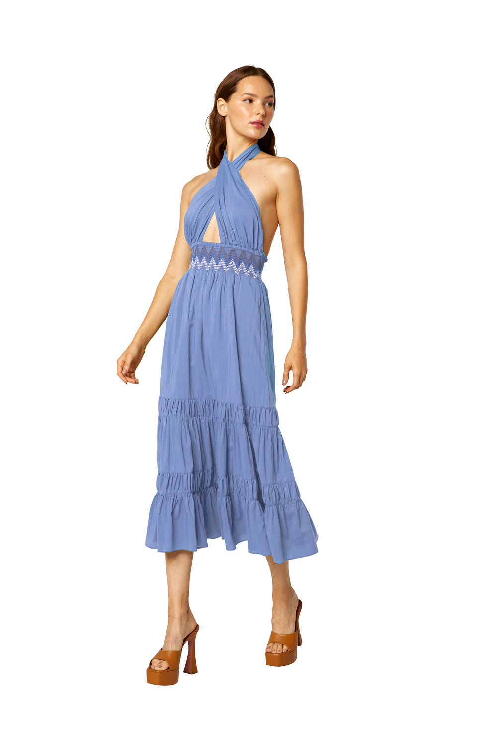 Misa - Karolina Dress in Blue