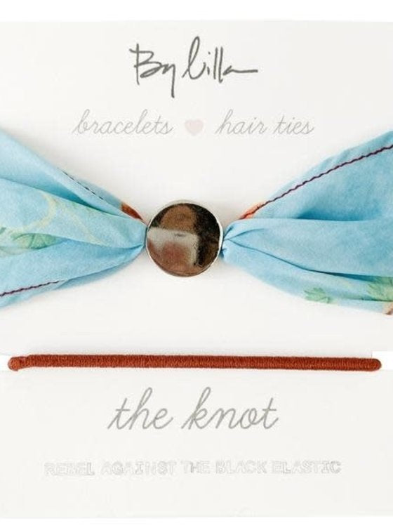 By Lilla - The Knot Hair Scarf in Blue Bird