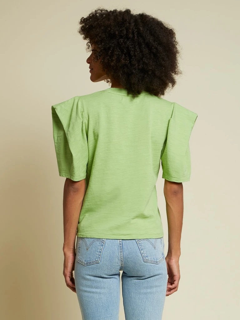 Nation LTD - Blythe Origami Sleeve Boxy Tee in Envy