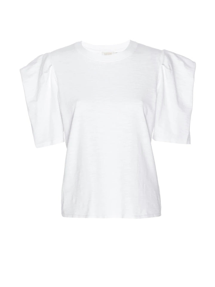 Nation LTD - Blythe Origami Sleeve Boxy Tee in Optic White