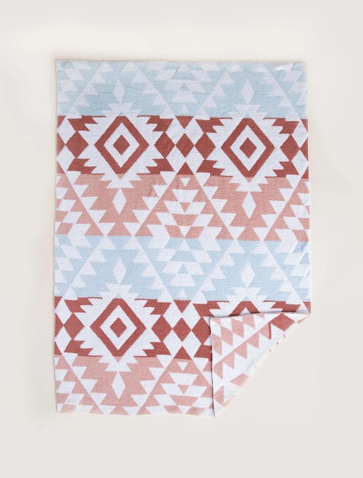 Barefoot Dreams - Cozychic Bonfire Blanket 45"x60" in Geo Multi