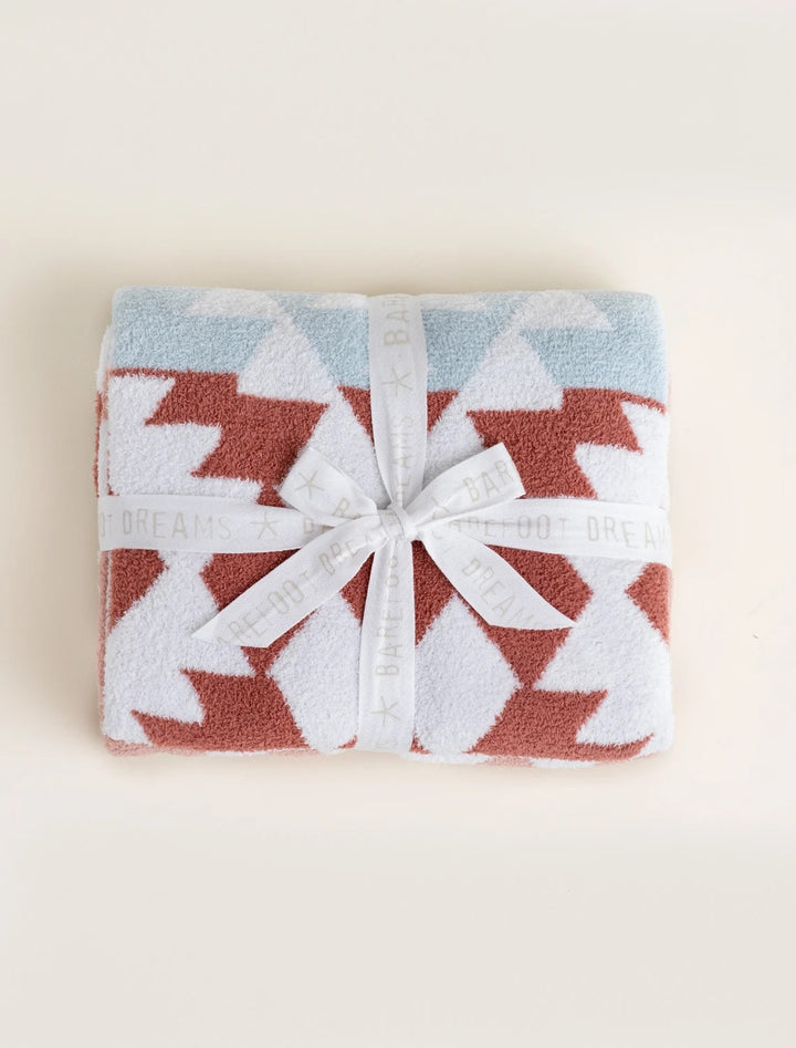 Barefoot Dreams - Cozychic Bonfire Blanket 45"x60" in Geo Multi