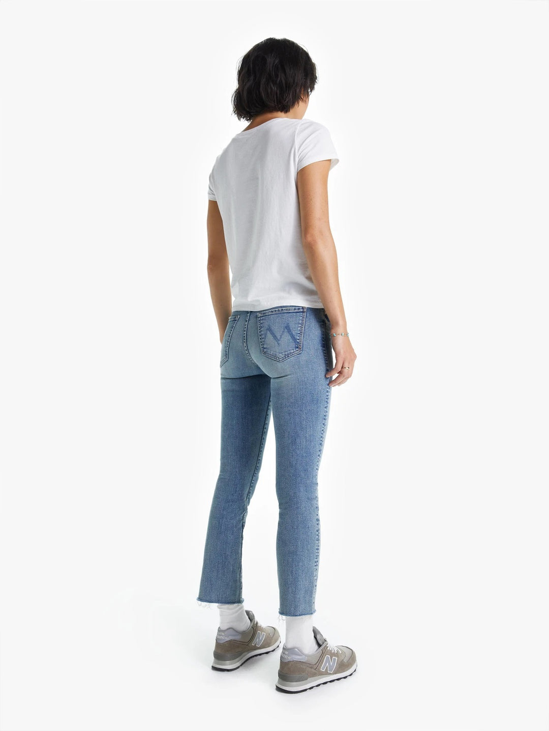 Mother Denim - The Rascal Ankle Fray Jeans in Bonfire Lighting