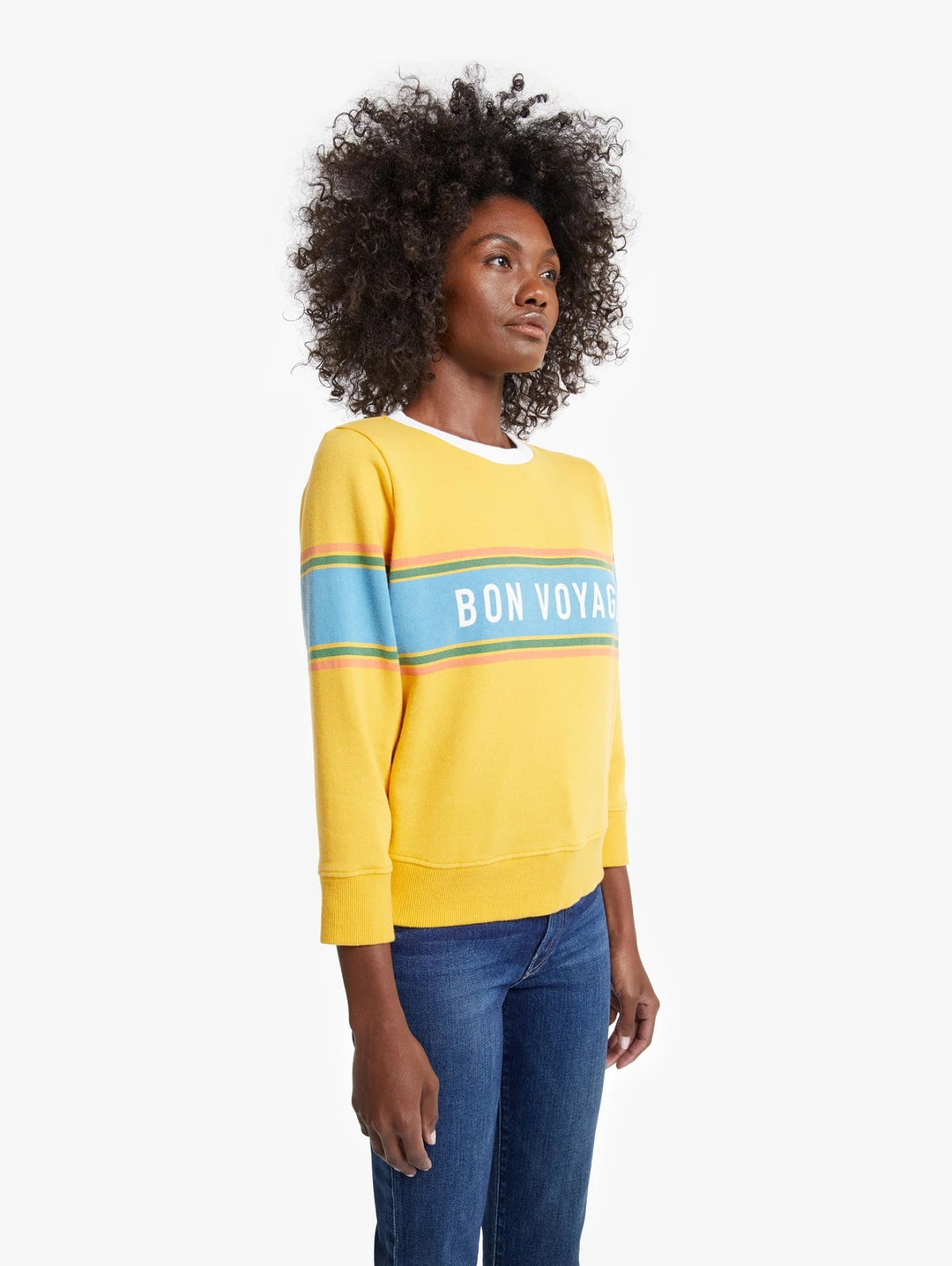 Mother - The 3/4 Sleeve Koozie Sweatshirt Bon Voyage