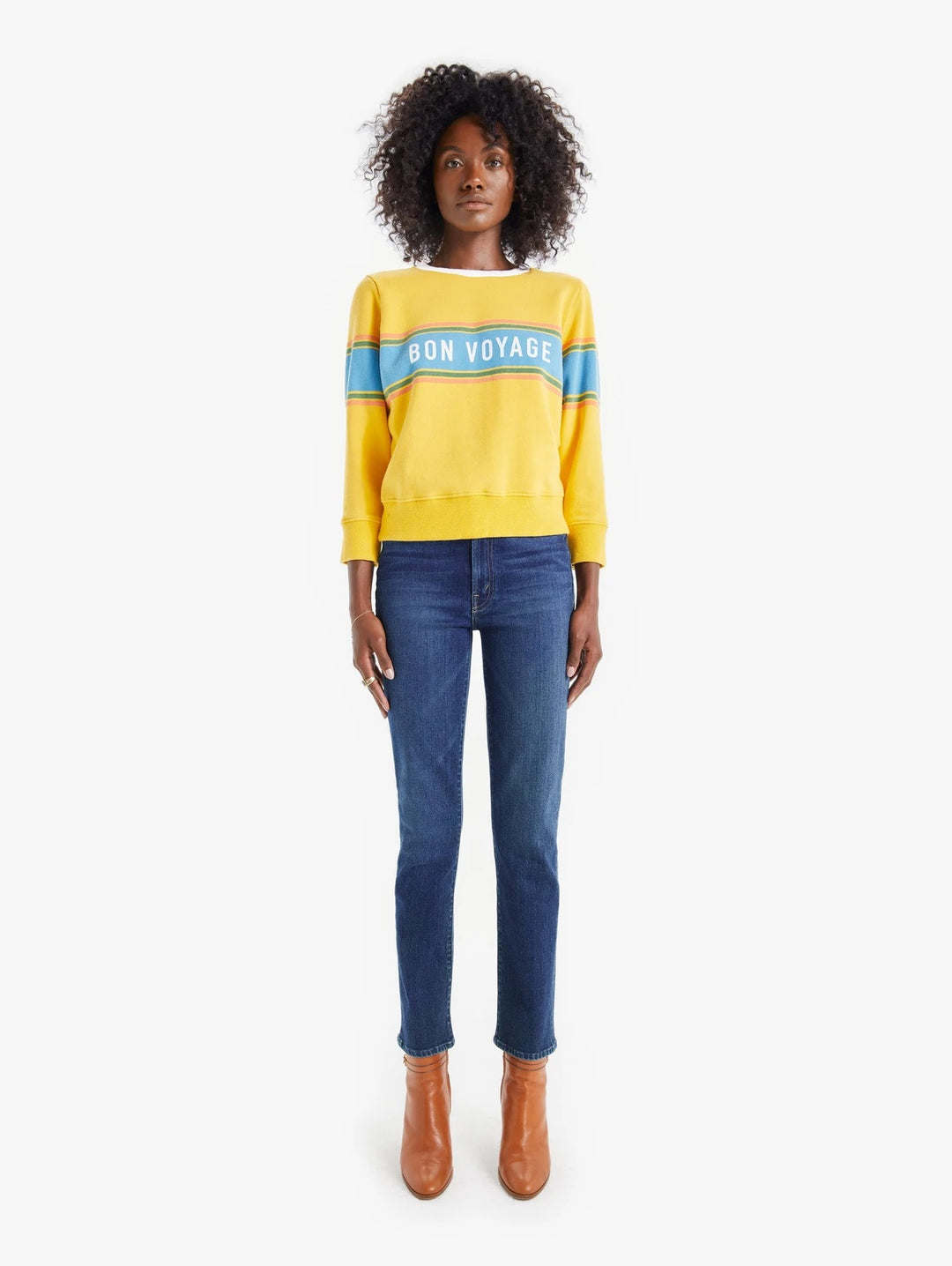 Mother - The 3/4 Sleeve Koozie Sweatshirt Bon Voyage