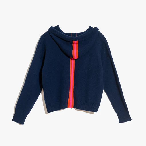 Kerri Rosenthal - Boyfriend Zip Hoodie in Nomad Indigo