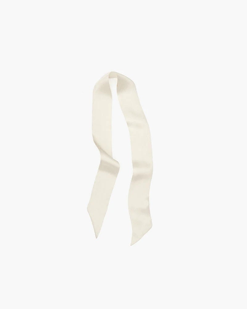 Manner Market - The Brigitte Skinny Scarf in Ivory