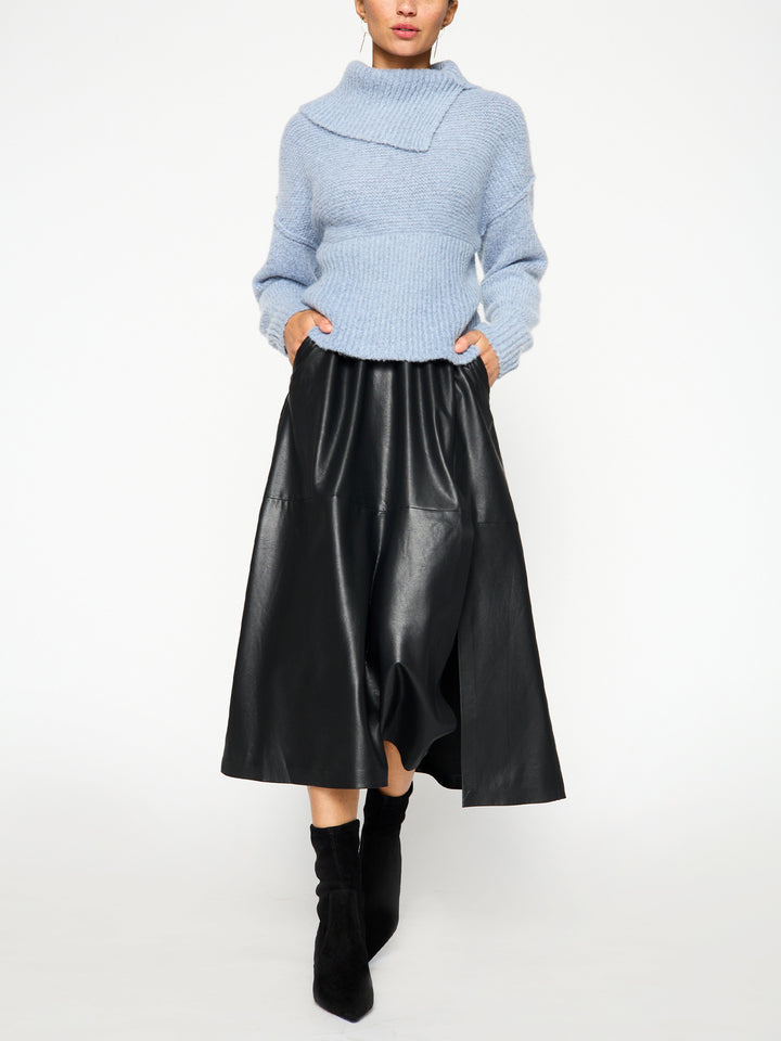 Brochu Walker - Elian Pullover in Lucia Blue Melange Clothing - Sweaters