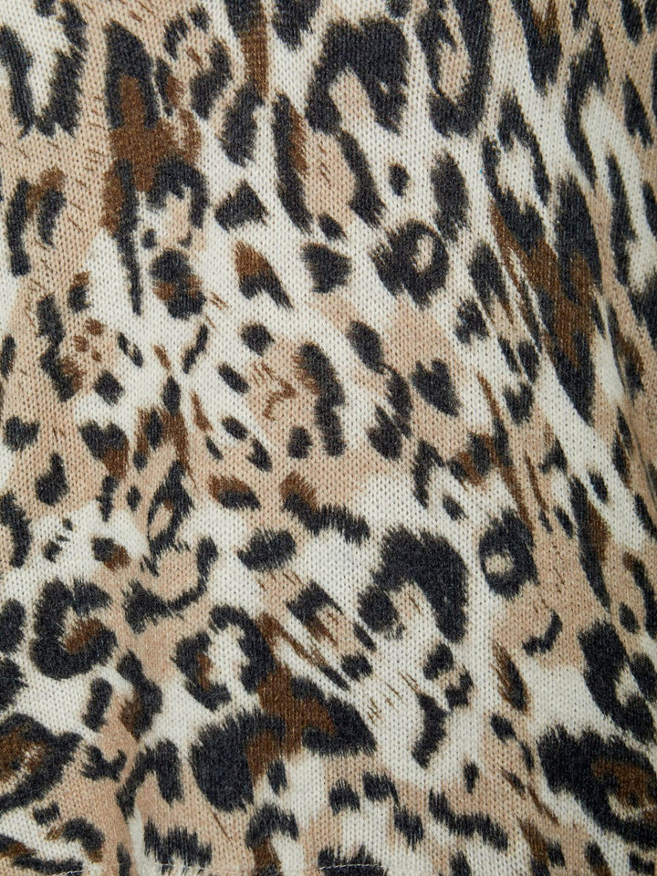 Brochu Walker - Printed Layered V-Neck in Leopard Combo