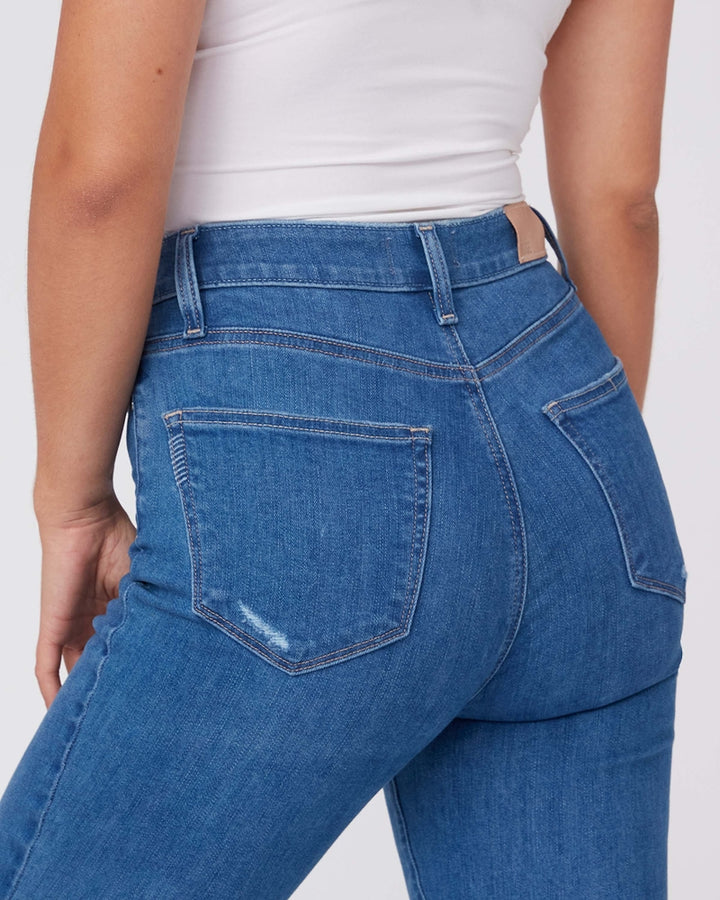 Paige - Cheeky Ankle in Juneau Distressed w/ Tipsy Hem