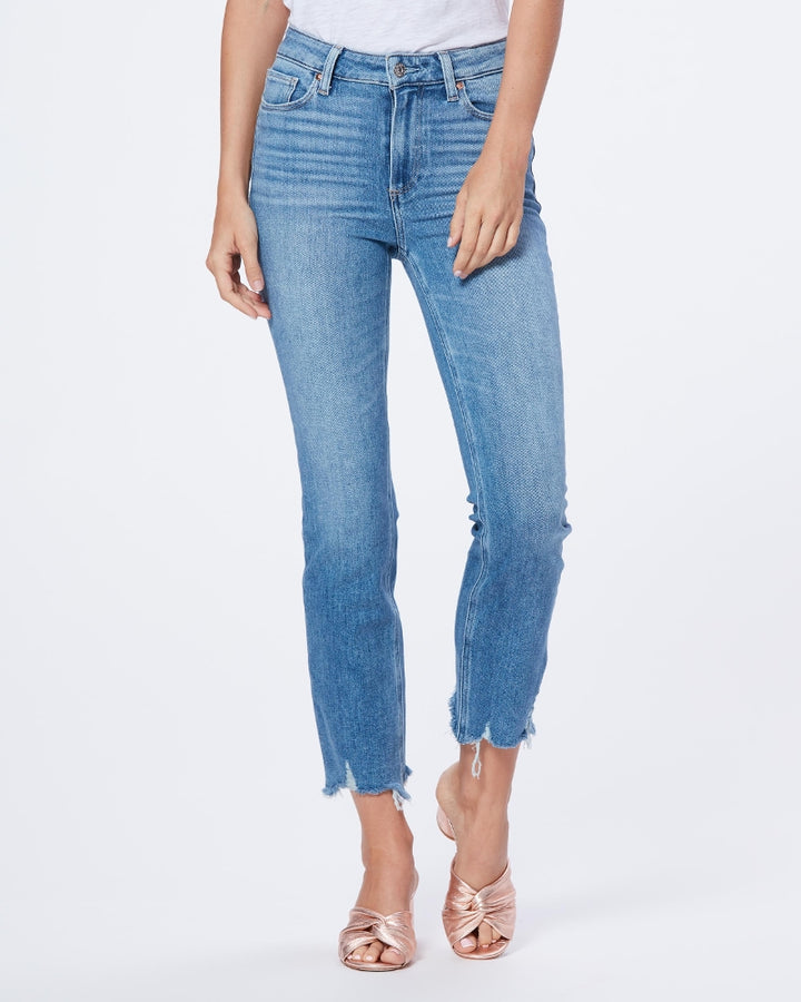 Paige - Cindy Mel High Rise Jeans with Destroyed Hem