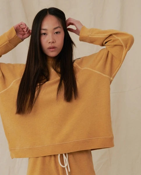 The Great - The Slouch Sweatshirt in Heather Buttercup
