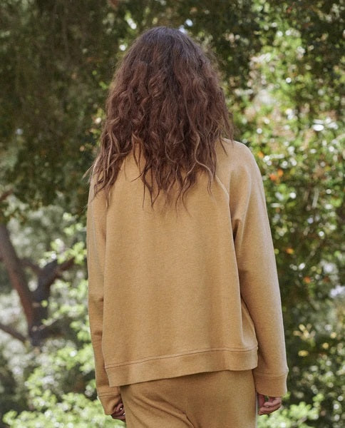 The Great - The Slouch Sweatshirt in Heather Buttercup