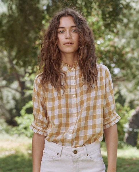 The Great - The Cedar Top in Buttercup Gingham