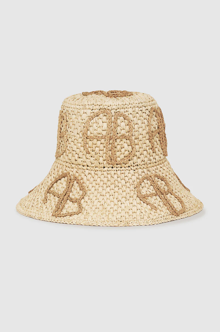 Anine Bing - Cabana Bucket Hat in Natural Straw