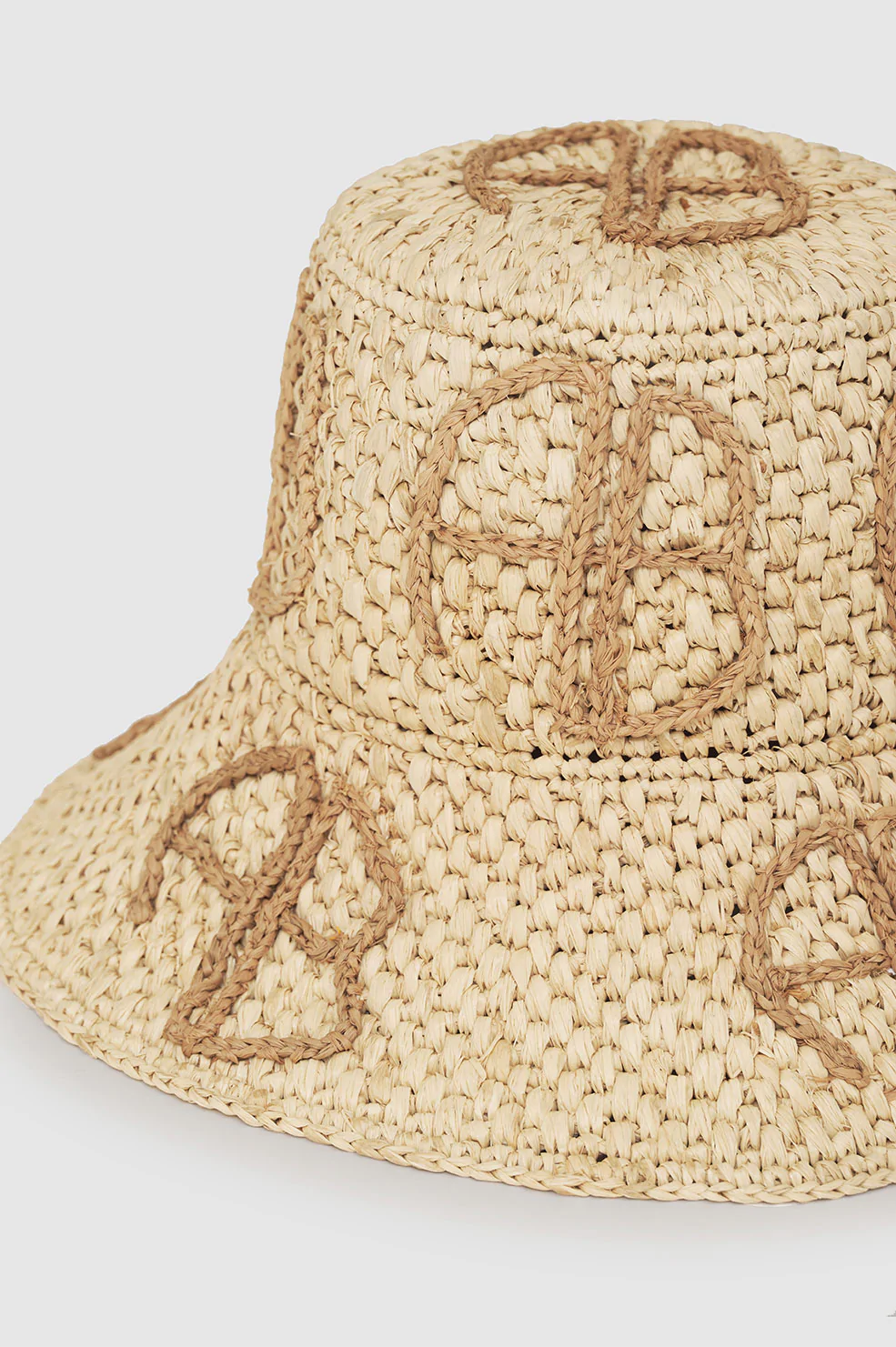 Anine Bing - Cabana Bucket Hat in Natural Straw