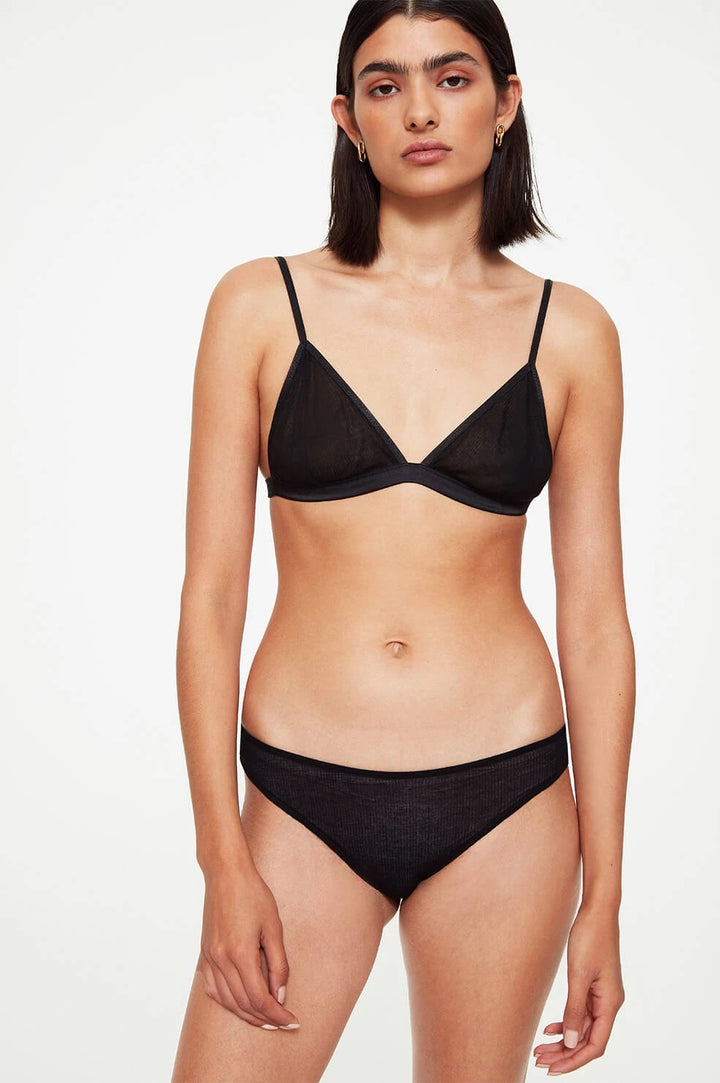 Anine Bing - Callie Panty in Black Knit