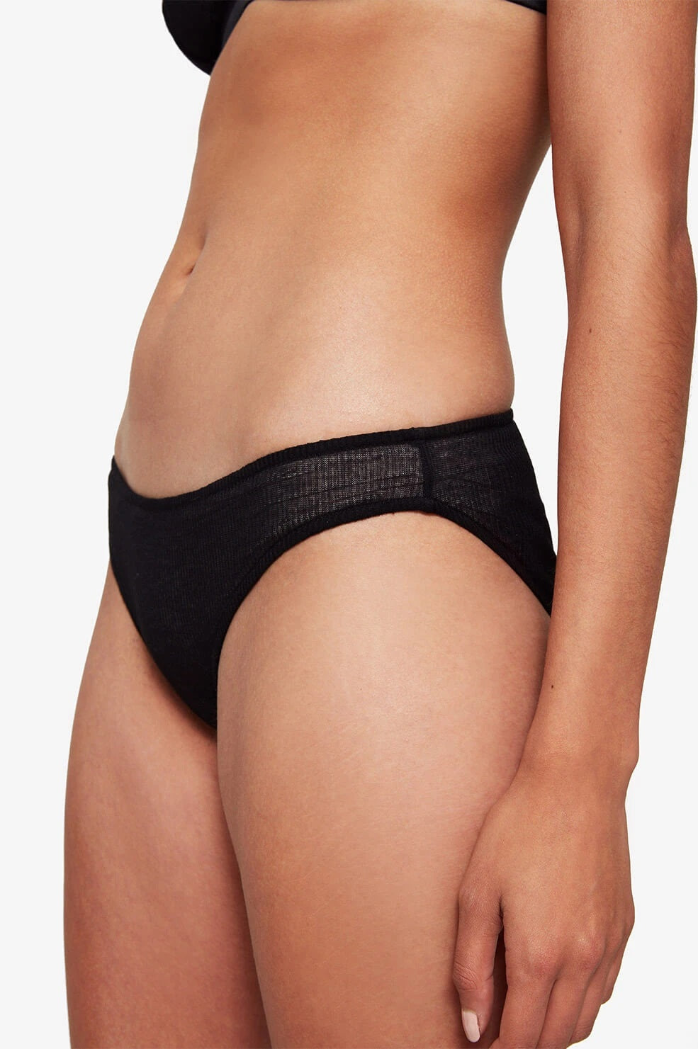 Anine Bing - Callie Panty in Black Knit