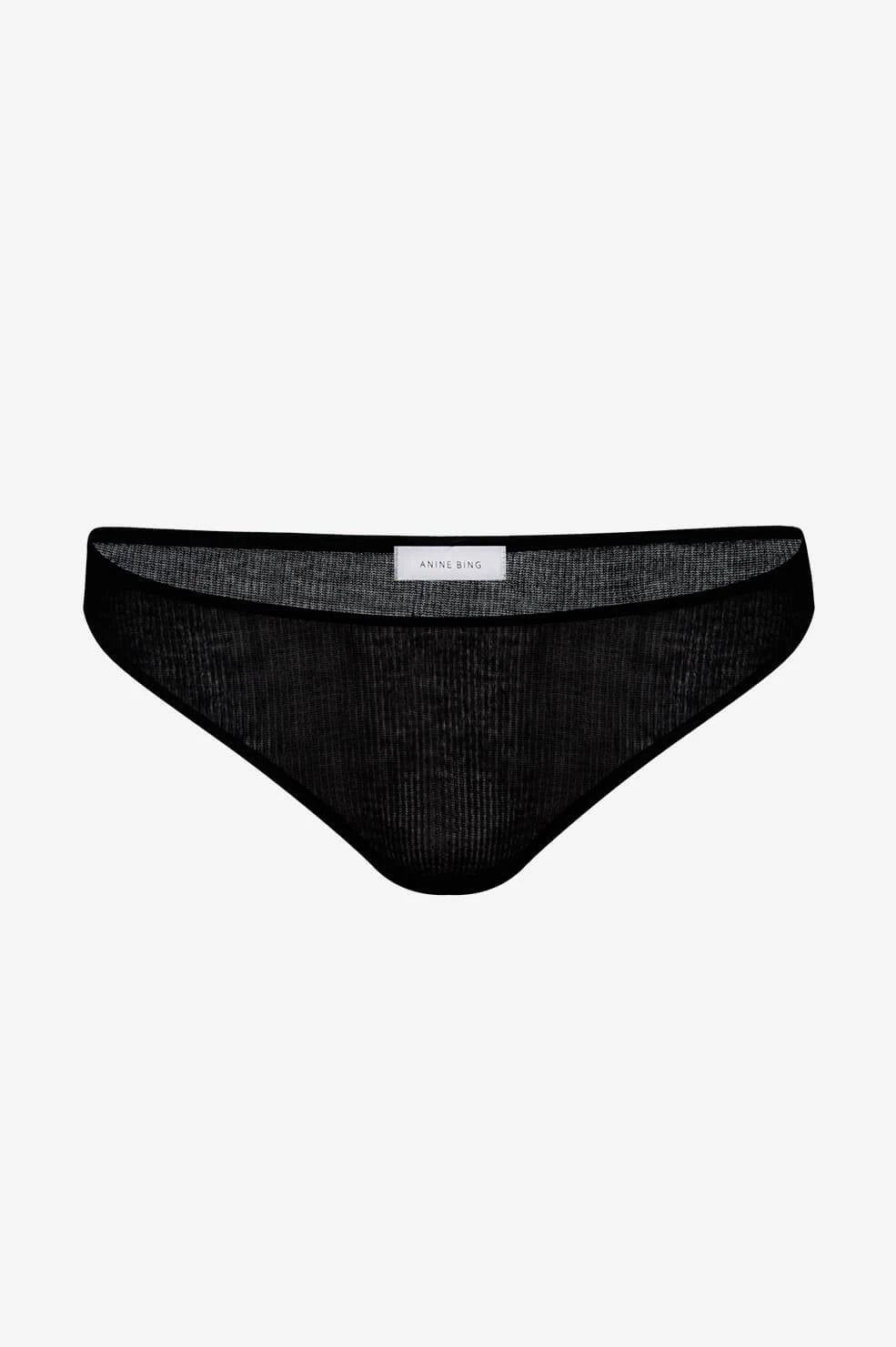 Anine Bing - Callie Panty in Black Knit