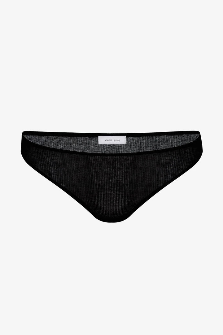 Anine Bing - Callie Panty in Black Knit
